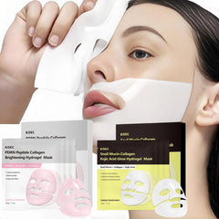 KOEC PDRN Peptide Bio Collagen Hydro-Gel Mask, Snail Mucin & Kojic Acid, Hydro-Gel Sheet Mask for Moisturizing & Pore Care