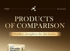 10pcs SADOER Golden Collagen Facial Masks Moisturizing Anti-Aging Anti Wrinkles Face Mask Sheet Collagen Masks Skin Care Product