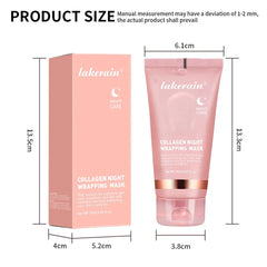 4pcs/set Collagen Jelly Cream Peel-Off Mask Salmon Collagen essence Collagen Overnight Facial Mask Wrapping Firming Moisturizing