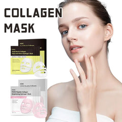 KOEC PDRN Peptide Bio Collagen Hydro-Gel Mask, Snail Mucin & Kojic Acid, Hydro-Gel Sheet Mask for Moisturizing & Pore Care