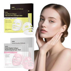 KOEC PDRN Peptide Bio Collagen Hydro-Gel Mask, Snail Mucin & Kojic Acid, Hydro-Gel Sheet Mask for Moisturizing & Pore Care
